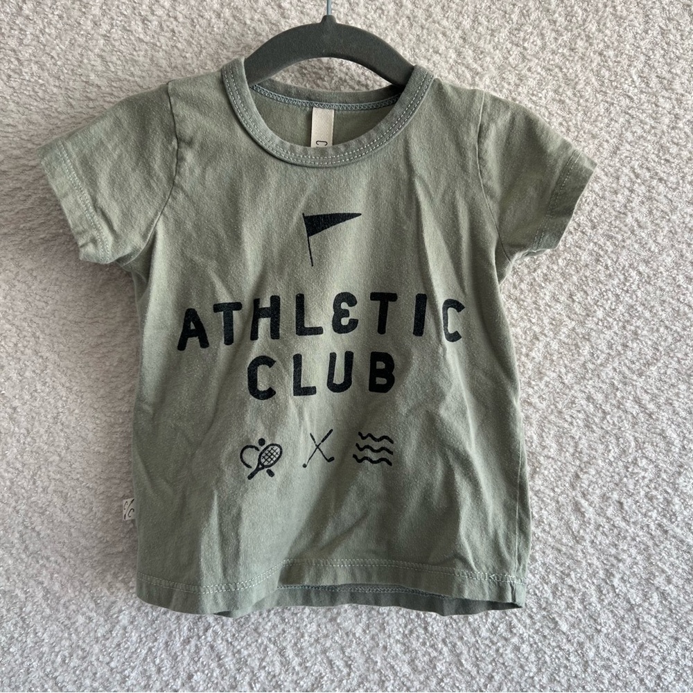 Childhoods Toddler Baby Green‎ Athletic Club T Shirt Top Size 12-18 Months